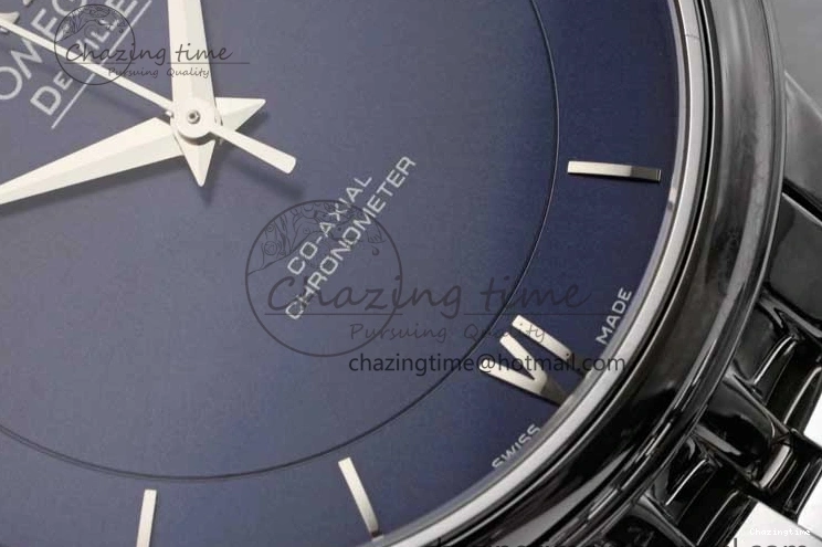 0524 De Ville SS DIWF 1:1 Best Edition Deep Blue Dial SS Markers on SS Bracelet MIYOTA Thermal 7849